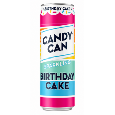 Напій газований Candy Can Birthday Cake зі смаком полуниці та ванілі 330 мл