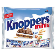 Вафлі Storck Knoppers Minis Milch 200 г/24